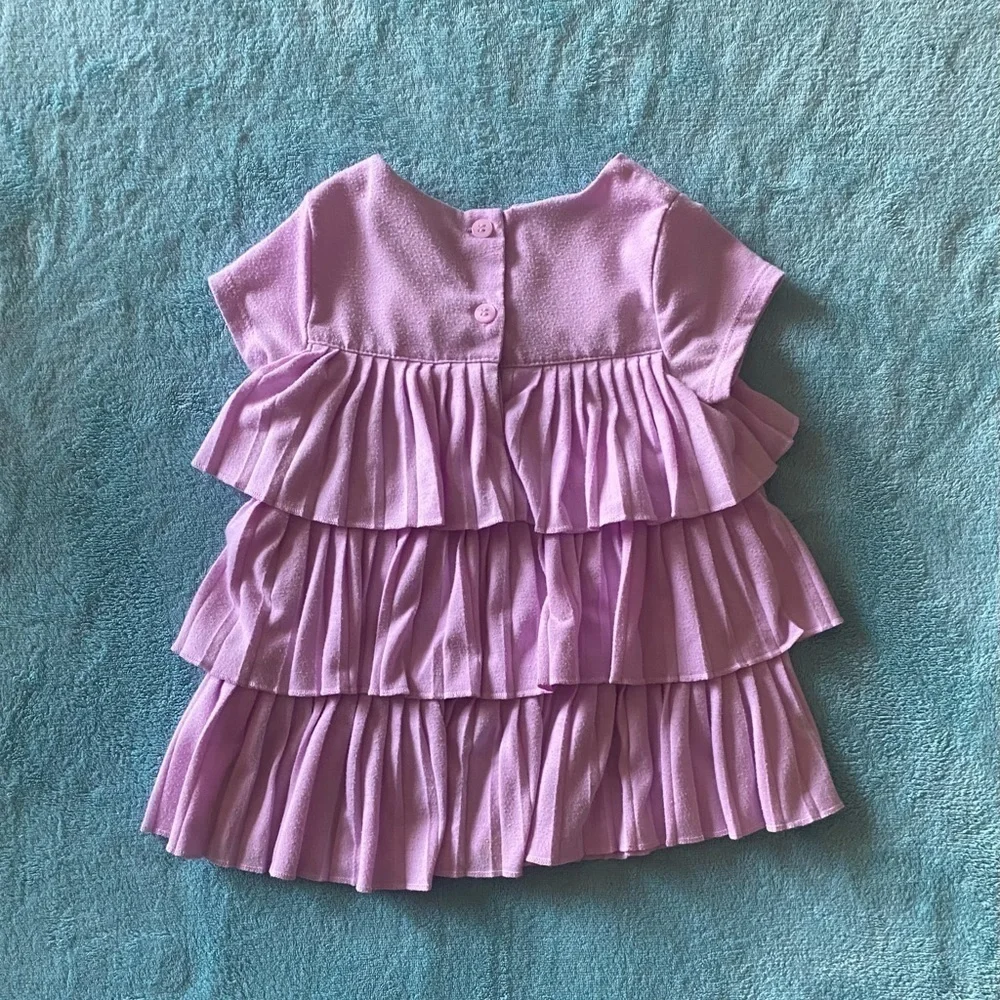 FIRST IMPRESSIONNS-LAVENDER TIERED DRESS=18 MONTHS